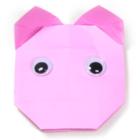 easy origami pig