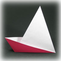 traditional origami boat