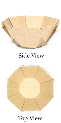 Traditional Origami Square Bowl Instructions