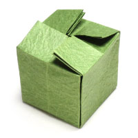 closed paper cube II