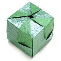 closed paper cube III