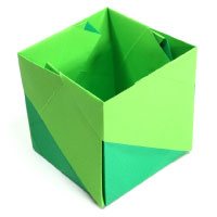 open cube with pattern