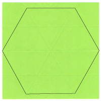 regular hexagon origami paper
