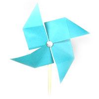 origami pinwheel