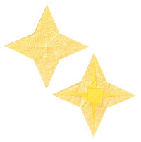 2d four-pointed star