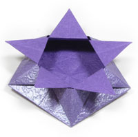 five-pointed cute origami box of star