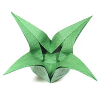 four-pointed lovely origami box of star