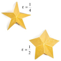 easy embossed five-pointed star