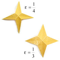 easy embossed four-pointed star