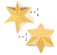 easy embossed six-pointed star