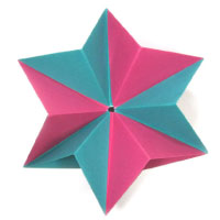 traditional modular origami paper star