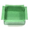 flat open-square origami box