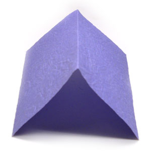 mountain-fold in origami