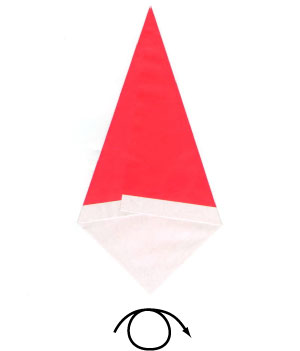 8th picture of origami Santa Claus's face
